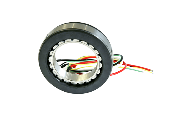 Inner-rotor frameless motor with hollow bore and sensor wiring